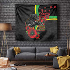 Penrith Panthers ANZAC Personalised Tapestry Lest We Forget Poppy Camo