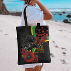Penrith Panthers ANZAC Personalised Tote Bag Lest We Forget Poppy Camo