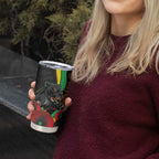 Penrith Panthers ANZAC Personalised Tumbler Cup Lest We Forget Poppy Camo
