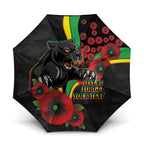 Penrith Panthers ANZAC Personalised Umbrella Lest We Forget Poppy Camo