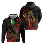 Penrith Panthers ANZAC Personalised Zip Hoodie Lest We Forget Poppy Camo