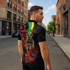 Penrith Panthers ANZAC Personalised Zipper Polo Shirt Lest We Forget Poppy Camo