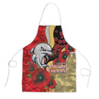 Redcliffe Dolphins ANZAC Personalised Apron Lest We Forget Poppy Camo