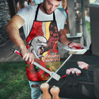 Redcliffe Dolphins ANZAC Personalised Apron Lest We Forget Poppy Camo