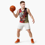Redcliffe Dolphins ANZAC Personalised Basketball Jersey Lest We Forget Poppy Camo