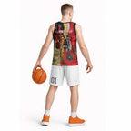 Redcliffe Dolphins ANZAC Personalised Basketball Jersey Lest We Forget Poppy Camo