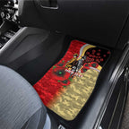 Redcliffe Dolphins ANZAC Personalised Car Mats Lest We Forget Poppy Camo