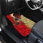 Redcliffe Dolphins ANZAC Personalised Car Mats Lest We Forget Poppy Camo