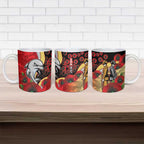 Redcliffe Dolphins ANZAC Personalised Ceramic Mug Lest We Forget Poppy Camo