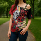 Redcliffe Dolphins ANZAC Personalised Cross Shoulder Shirt Lest We Forget Poppy Camo