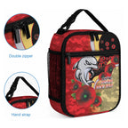 Redcliffe Dolphins ANZAC Personalised Lunch Bag Lest We Forget Poppy Camo