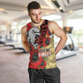 Redcliffe Dolphins ANZAC Personalised Men Tank Top Lest We Forget Poppy Camo