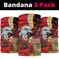 Redcliffe Dolphins ANZAC Personalised Neck Gaiter Lest We Forget Poppy Camo