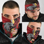 Redcliffe Dolphins ANZAC Personalised Neck Gaiter Lest We Forget Poppy Camo