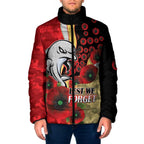 Redcliffe Dolphins ANZAC Personalised Padded Jacket Lest We Forget Poppy Camo