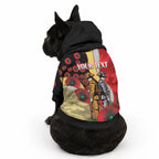 Redcliffe Dolphins ANZAC Personalised Pet Hoodie Lest We Forget Poppy Camo
