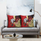 Redcliffe Dolphins ANZAC Personalised Pillow Cover Lest We Forget Poppy Camo