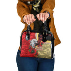 Redcliffe Dolphins ANZAC Personalised Shoulder Handbag Lest We Forget Poppy Camo