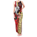 Redcliffe Dolphins ANZAC Personalised Tank Maxi Dress Lest We Forget Poppy Camo