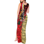 Redcliffe Dolphins ANZAC Personalised Tank Maxi Dress Lest We Forget Poppy Camo