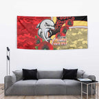 Redcliffe Dolphins ANZAC Personalised Tapestry Lest We Forget Poppy Camo