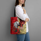 Redcliffe Dolphins ANZAC Personalised Tote Bag Lest We Forget Poppy Camo