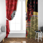 Redcliffe Dolphins ANZAC Personalised Window Curtain Lest We Forget Poppy Camo