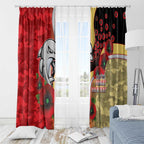 Redcliffe Dolphins ANZAC Personalised Window Curtain Lest We Forget Poppy Camo