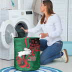 South Sydney Rabbitohs ANZAC Personalised Laundry Basket Lest We Forget Poppy Camo