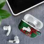 South Sydney Rabbitohs ANZAC Personalised AirPods Case Lest We Forget Poppy Camo