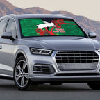 South Sydney Rabbitohs ANZAC Personalised Auto Sun Shade Lest We Forget Poppy Camo