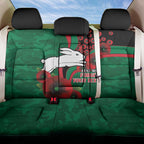 South Sydney Rabbitohs ANZAC Personalised Back Car Seat Cover Lest We Forget Poppy Camo