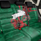 South Sydney Rabbitohs ANZAC Personalised Back Car Seat Cover Lest We Forget Poppy Camo