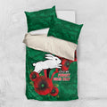 South Sydney Rabbitohs ANZAC Personalised Bedding Set Lest We Forget Poppy Camo