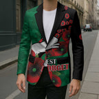 South Sydney Rabbitohs ANZAC Personalised Blazer Lest We Forget Poppy Camo