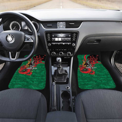 South Sydney Rabbitohs ANZAC Personalised Car Mats Lest We Forget Poppy Camo