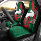 South Sydney Rabbitohs ANZAC Personalised Car Seat Cover Lest We Forget Poppy Camo
