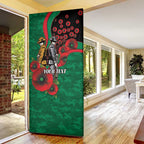 South Sydney Rabbitohs ANZAC Personalised Door Cover Lest We Forget Poppy Camo