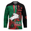 South Sydney Rabbitohs ANZAC Personalised Hockey Jersey Lest We Forget Poppy Camo