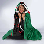 South Sydney Rabbitohs ANZAC Personalised Hooded Blanket Lest We Forget Poppy Camo