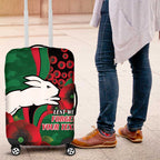 South Sydney Rabbitohs ANZAC Personalised Luggage Cover Lest We Forget Poppy Camo