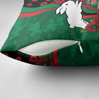 South Sydney Rabbitohs ANZAC Personalised Pillow Cover Lest We Forget Poppy Camo