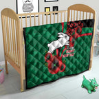 South Sydney Rabbitohs ANZAC Personalised Quilt Lest We Forget Poppy Camo