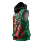 South Sydney Rabbitohs ANZAC Personalised Sleeveless Hoodie Lest We Forget Poppy Camo