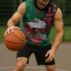 South Sydney Rabbitohs ANZAC Personalised Sleeveless Hoodie Lest We Forget Poppy Camo