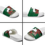South Sydney Rabbitohs ANZAC Personalised Slide Sandals Lest We Forget Poppy Camo