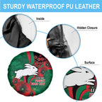 South Sydney Rabbitohs ANZAC Personalised Spare Tire Cover Lest We Forget Poppy Camo