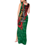 South Sydney Rabbitohs ANZAC Personalised Tank Maxi Dress Lest We Forget Poppy Camo
