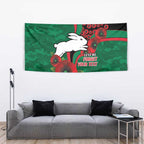South Sydney Rabbitohs ANZAC Personalised Tapestry Lest We Forget Poppy Camo