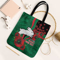 South Sydney Rabbitohs ANZAC Personalised Tote Bag Lest We Forget Poppy Camo